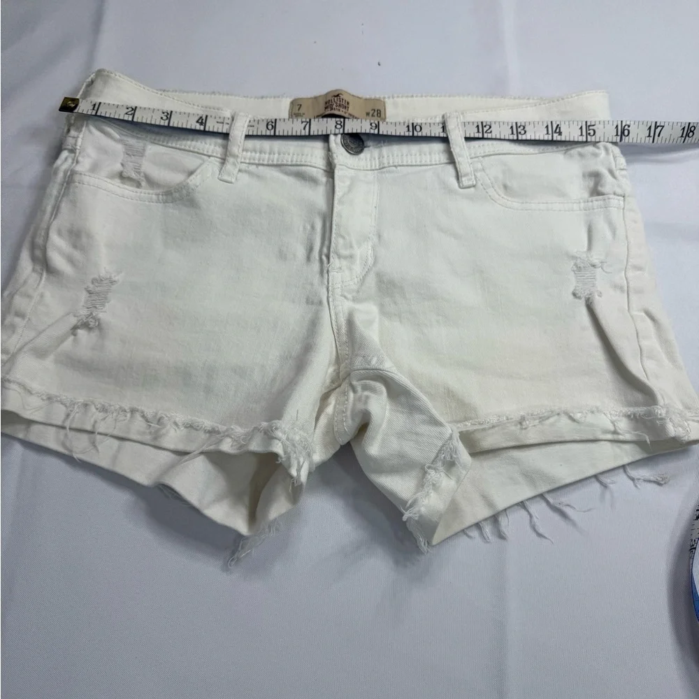 Women's White‎ Denim Shorts
